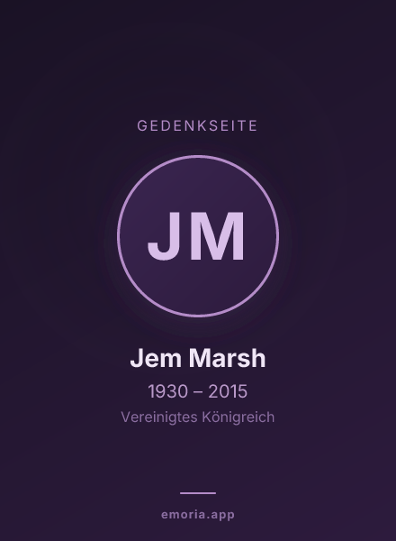Gedenkportrait von Jem Marsh