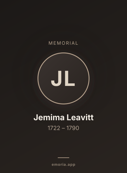 Memorial portrait of Jemima Leavitt