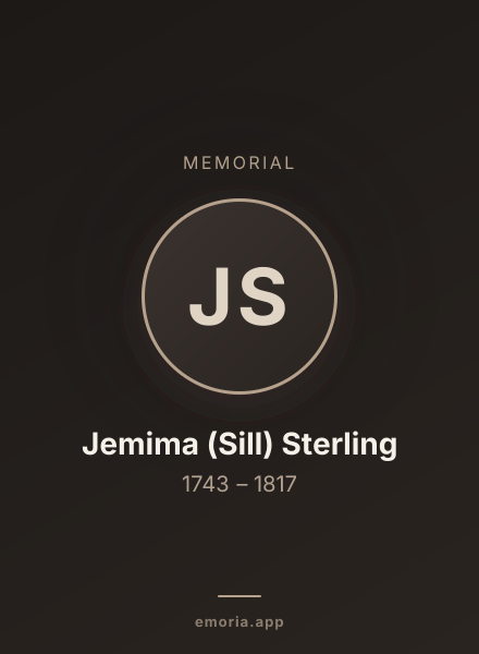 Memorial portrait of Jemima (Sill) Sterling