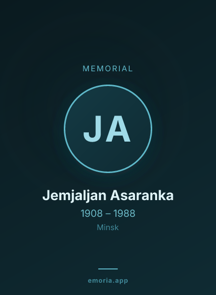 Memorial portrait of Jemjaljan Asaranka