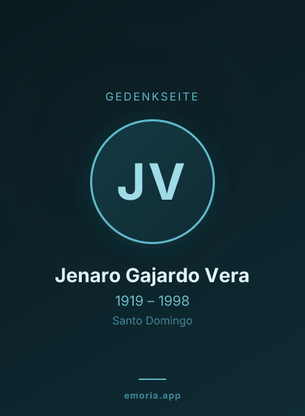 Gedenkportrait von Jenaro Gajardo Vera
