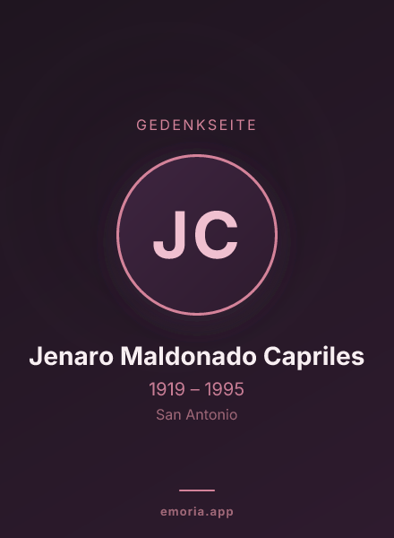 Gedenkportrait von Jenaro Maldonado Capriles