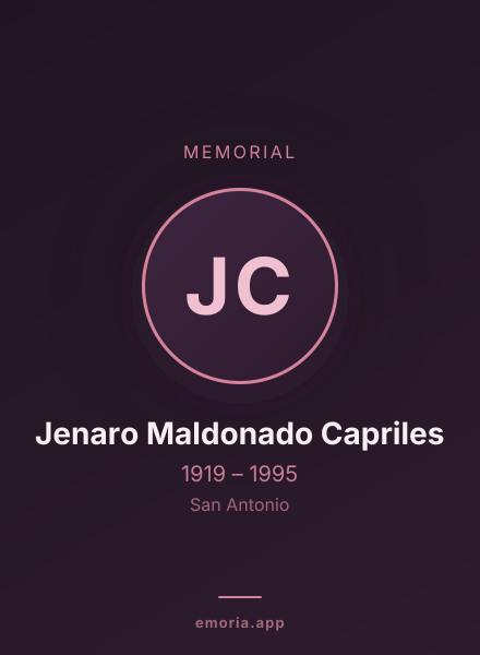 Memorial portrait of Jenaro Maldonado Capriles