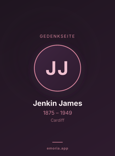 Gedenkportrait von Jenkin James