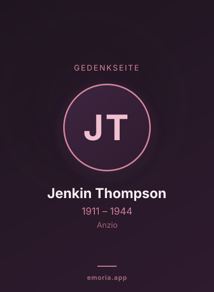 Gedenkportrait von Jenkin Thompson