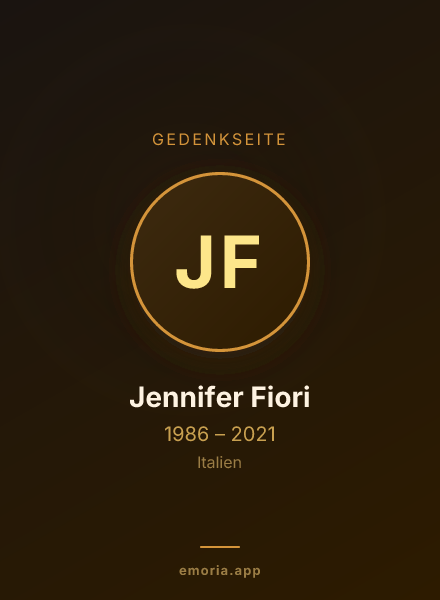 Gedenkportrait von Jennifer Fiori
