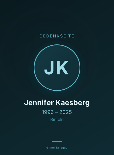 Gedenkportrait von Jennifer Kaesberg