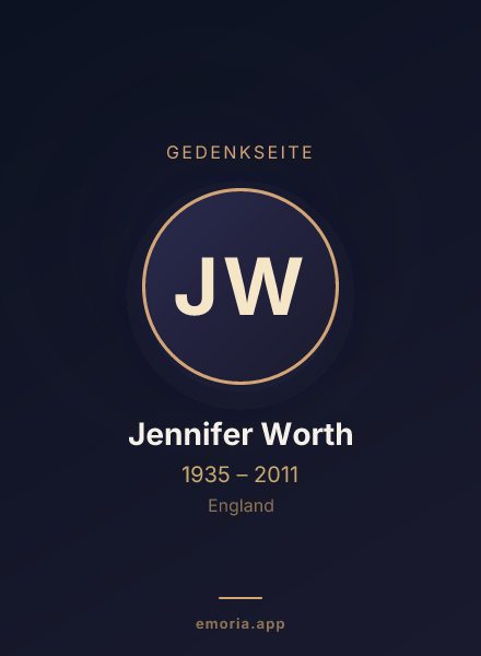 Gedenkportrait von Jennifer Worth