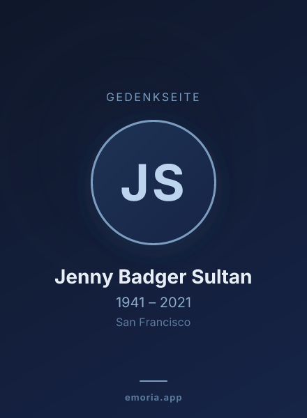 Gedenkportrait von Jenny Badger Sultan