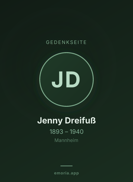 Gedenkportrait von Jenny Dreifuß