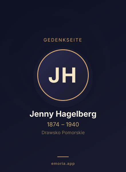 Gedenkportrait von Jenny Hagelberg
