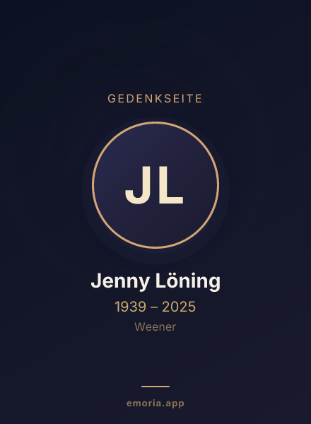 Gedenkportrait von Jenny Löning