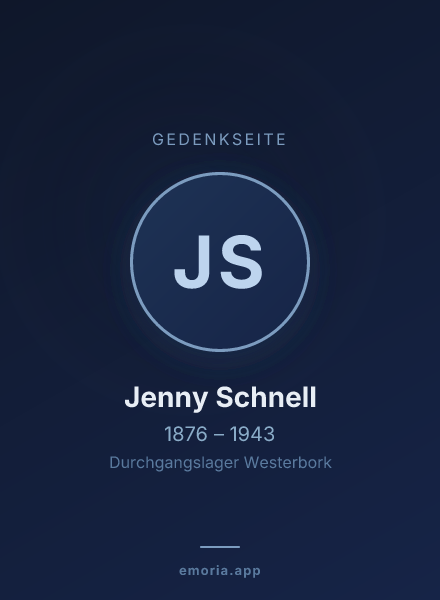 Gedenkportrait von Jenny Schnell