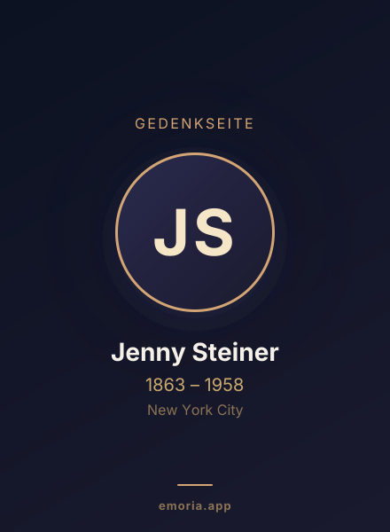 Gedenkportrait von Jenny Steiner
