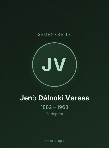 Gedenkportrait von Jenő Dálnoki Veress