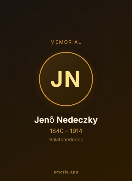 Memorial portrait of Jenő Nedeczky