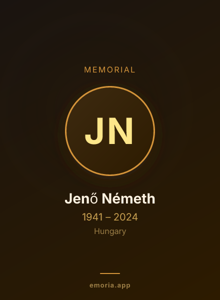 Memorial portrait of Jenő Németh