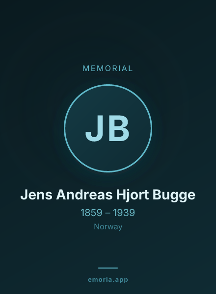 Memorial portrait of Jens Andreas Hjort Bugge