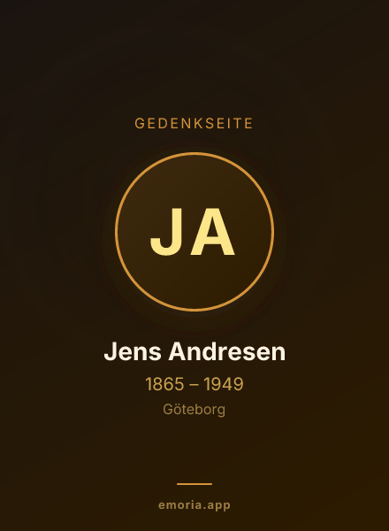 Gedenkportrait von Jens Andresen