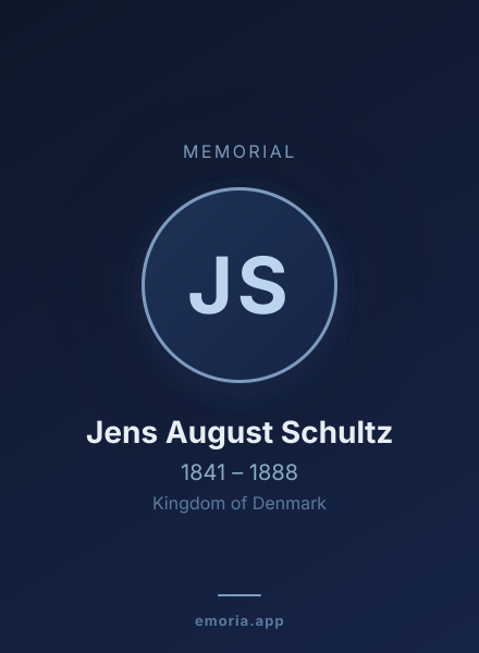 Memorial portrait of Jens August Schultz