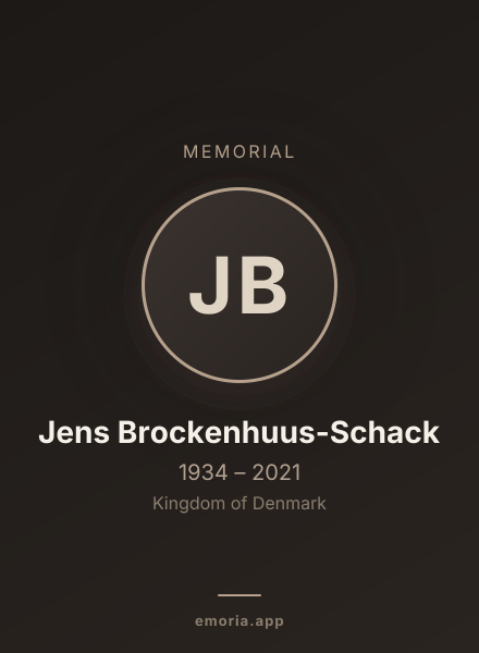 Memorial portrait of Jens Brockenhuus-Schack