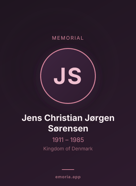 Memorial portrait of Jens Christian Jørgen Sørensen