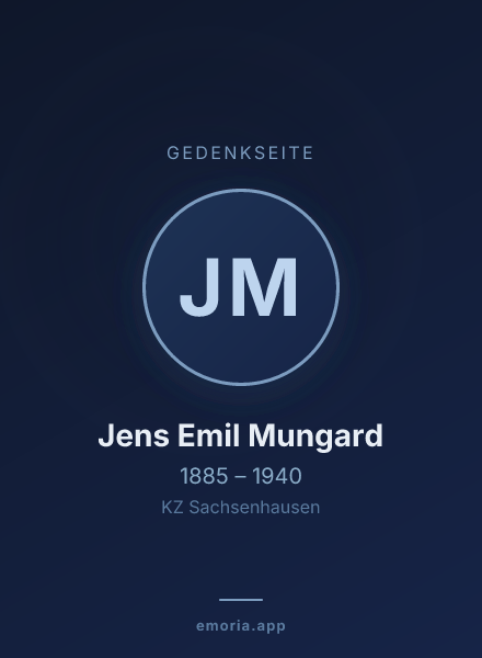 Gedenkportrait von Jens Emil Mungard