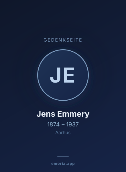 Gedenkportrait von Jens Emmery