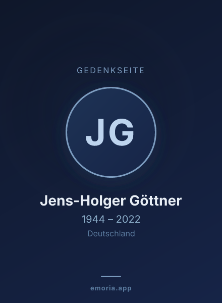 Gedenkportrait von Jens-Holger Göttner