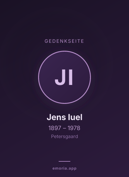 Gedenkportrait von Jens Iuel