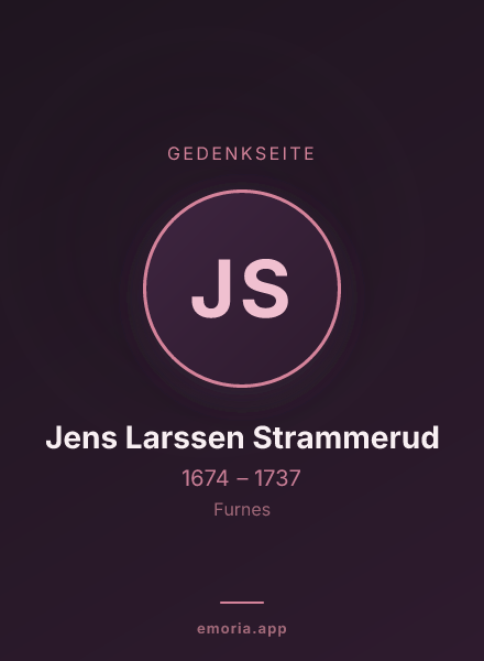 Gedenkportrait von Jens Larssen Strammerud