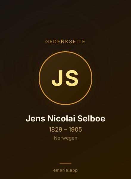 Gedenkportrait von Jens Nicolai Selboe