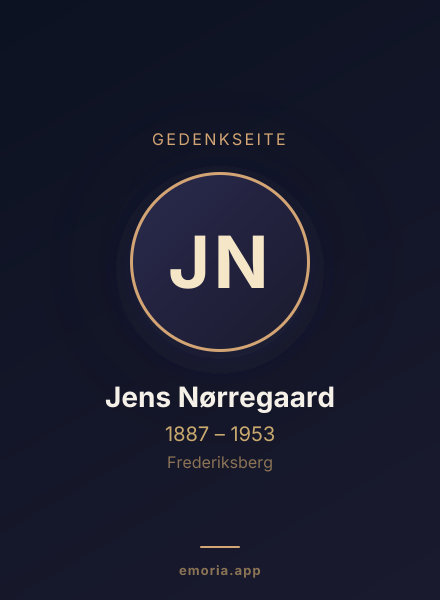 Gedenkportrait von Jens Nørregaard