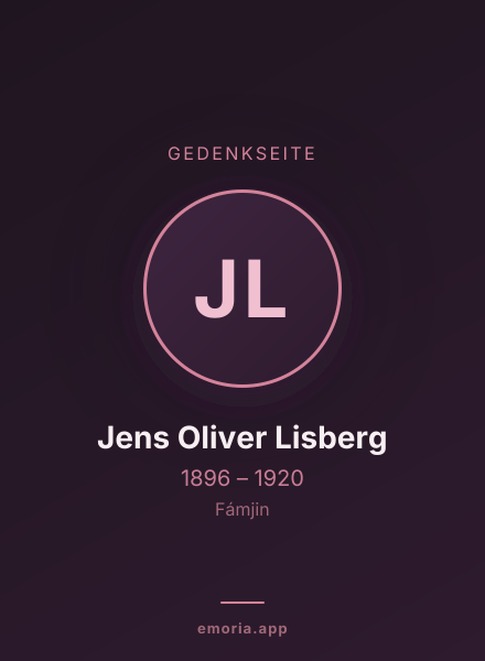 Gedenkportrait von Jens Oliver Lisberg