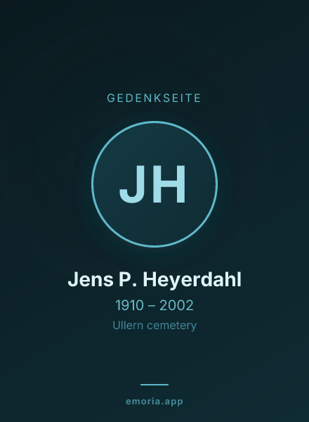 Gedenkportrait von Jens P. Heyerdahl