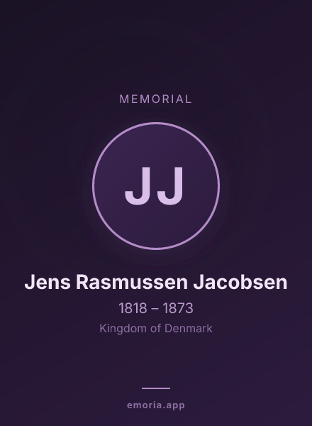 Memorial portrait of Jens Rasmussen Jacobsen
