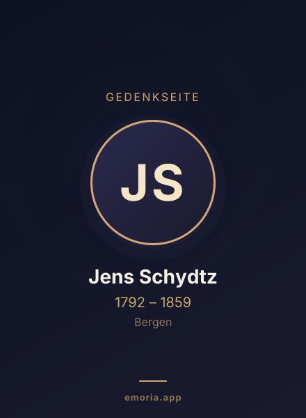 Gedenkportrait von Jens Schydtz