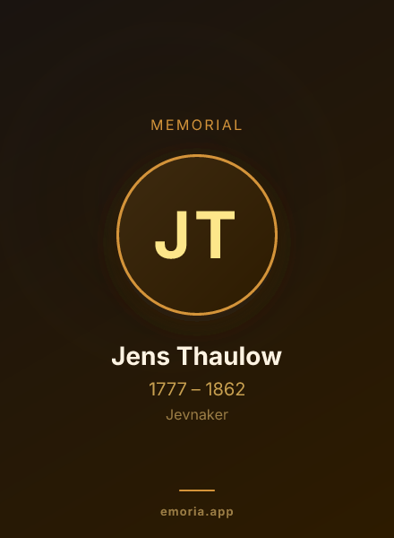Memorial portrait of Jens Thaulow