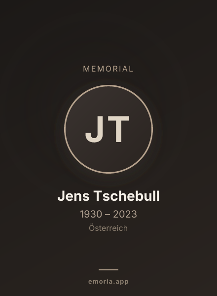 Memorial portrait of Jens Tschebull
