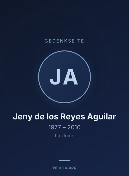 Gedenkportrait von Jeny de los Reyes Aguilar