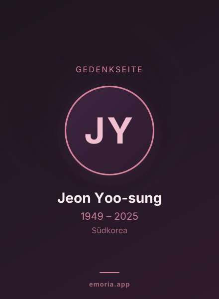 Gedenkportrait von Jeon Yoo-sung