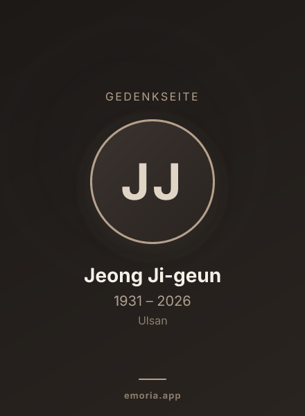 Gedenkportrait von Jeong Ji-geun