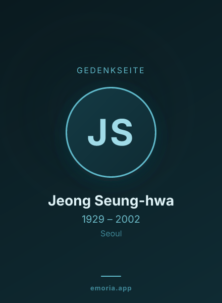 Gedenkportrait von Jeong Seung-hwa
