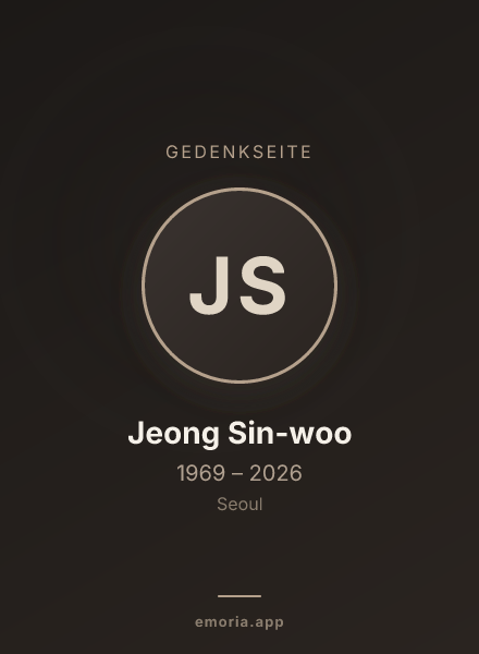 Gedenkportrait von Jeong Sin-woo