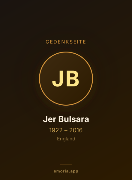 Gedenkportrait von Jer Bulsara