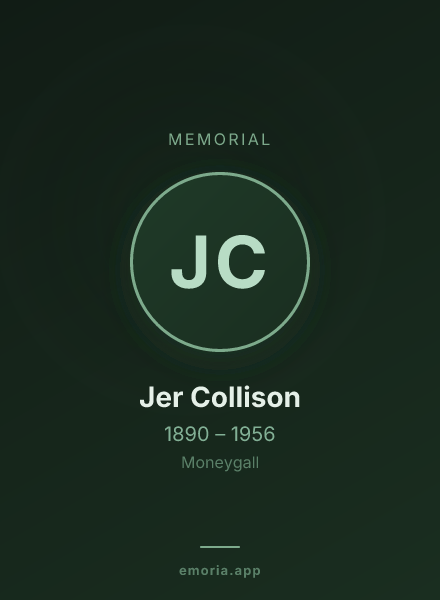 Memorial portrait of Jer Collison