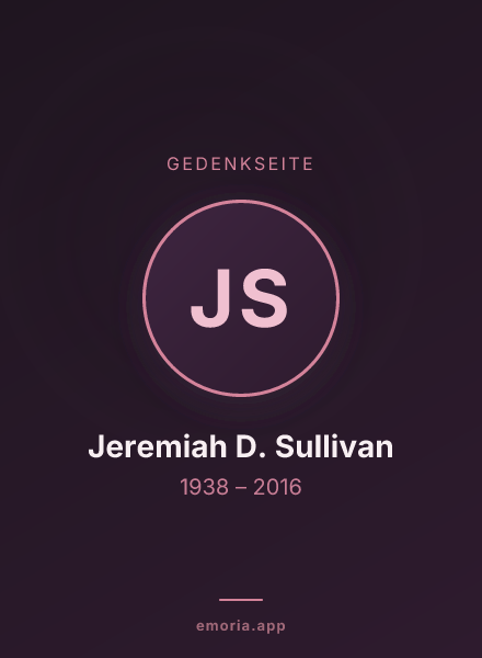 Gedenkportrait von Jeremiah D. Sullivan