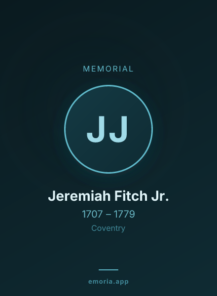 Memorial portrait of Jeremiah Fitch Jr.