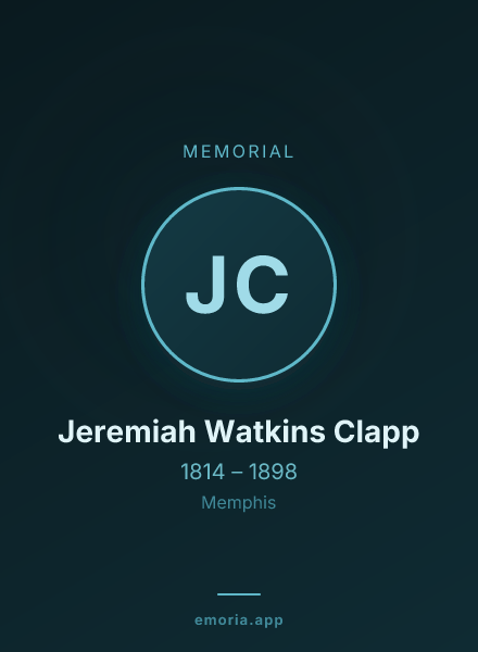 Memorial portrait of Jeremiah Watkins Clapp