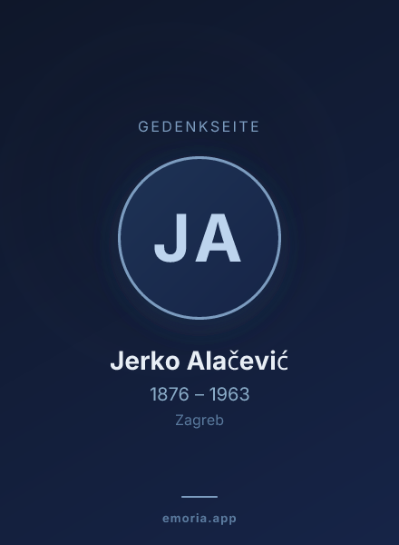 Gedenkportrait von Jerko Alačević